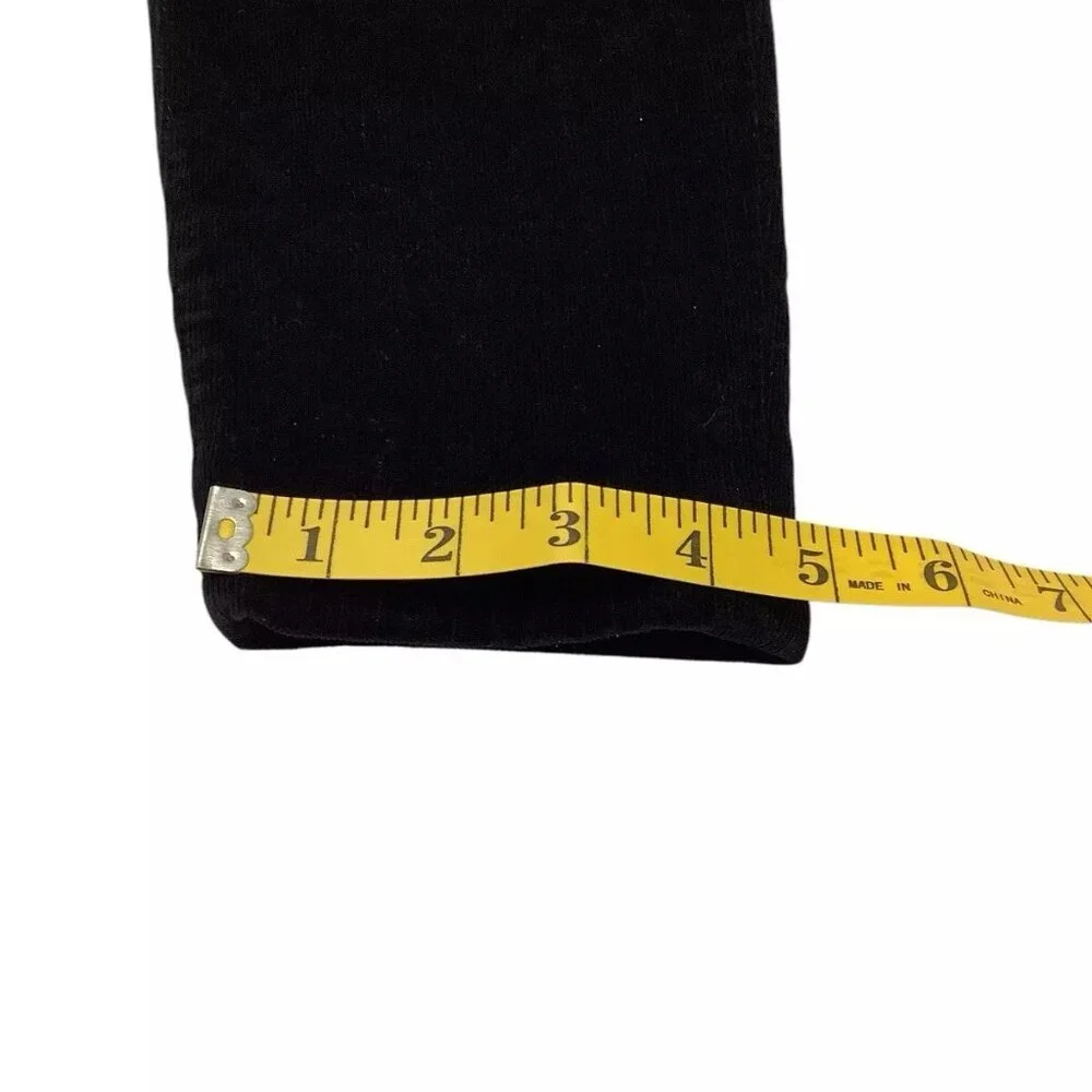 Joes Jeans Womens Chelsea Skinny Ankle Jeans Black Suede Corduroy Size 27